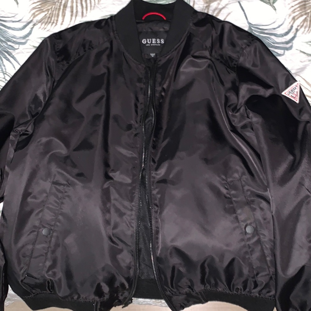 Black Guess bomber jacket